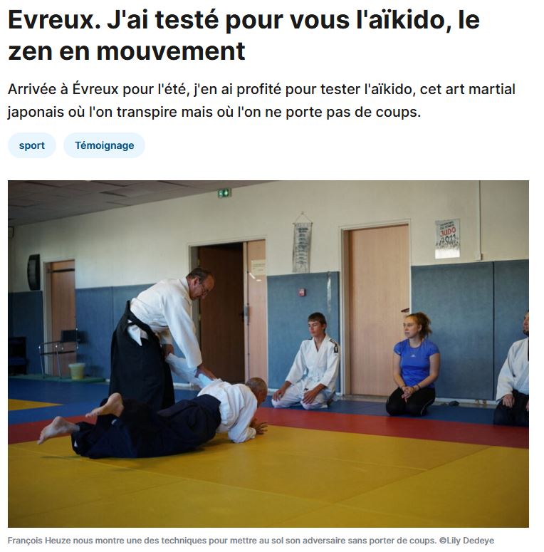Le club dans le journal !